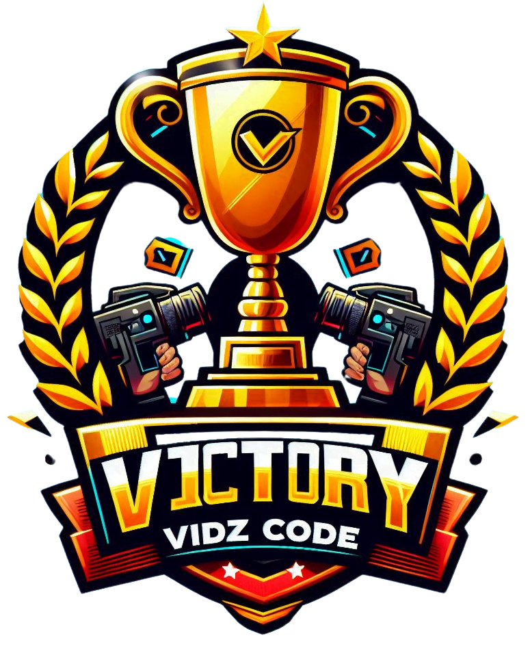 The logo for victory vidz code.